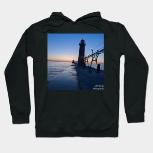 Grand Haven Lighthouse at Sunset Hoodie